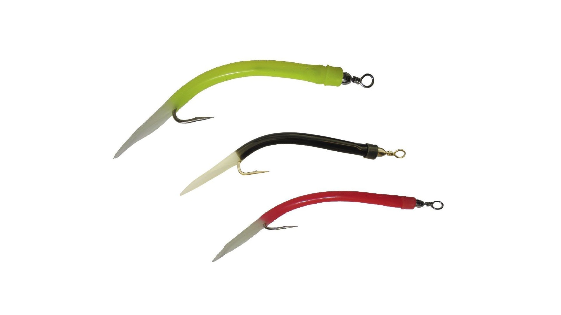 Wiggler Gummi Makk färdigriggad Mix pack #10/0 3-pack