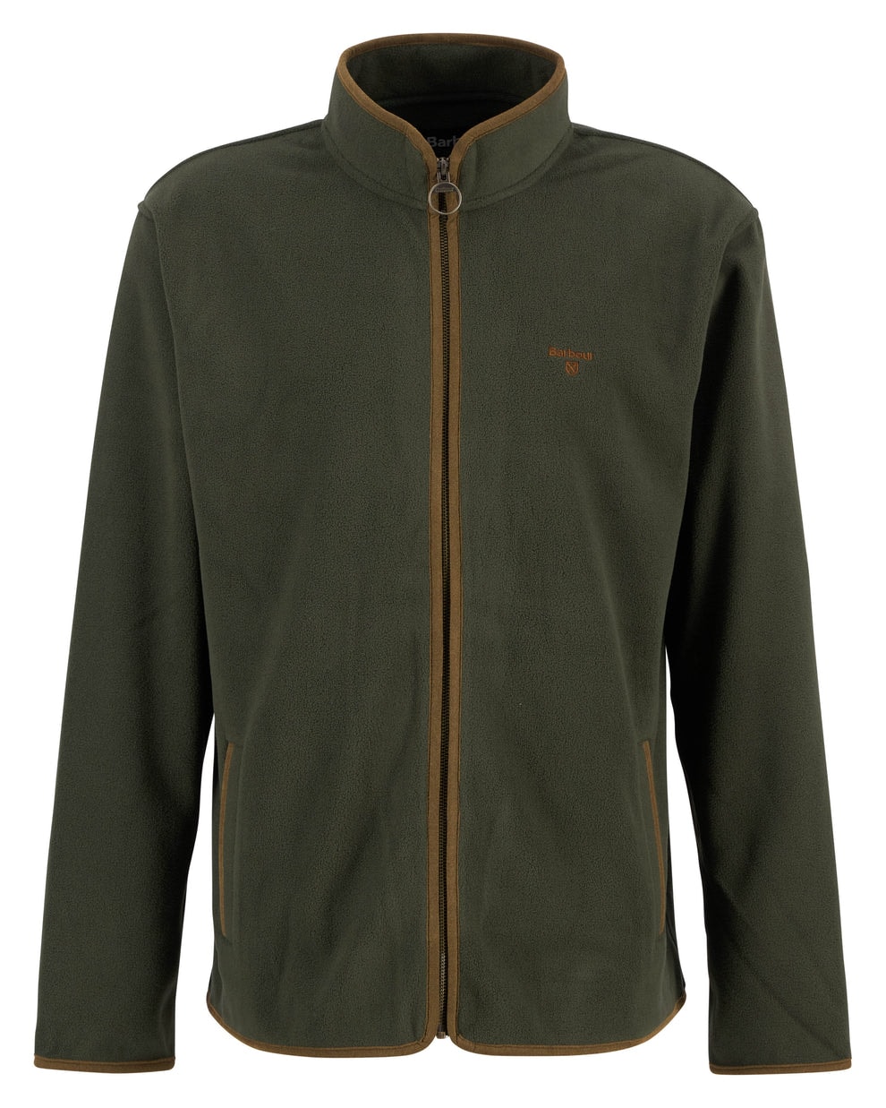 Barbour Harwood Zip Thru Fleece Olivgrün Herren