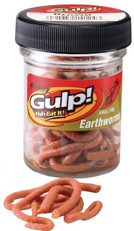 Berkley Wobbler Gulp Mini Earthworms Brun