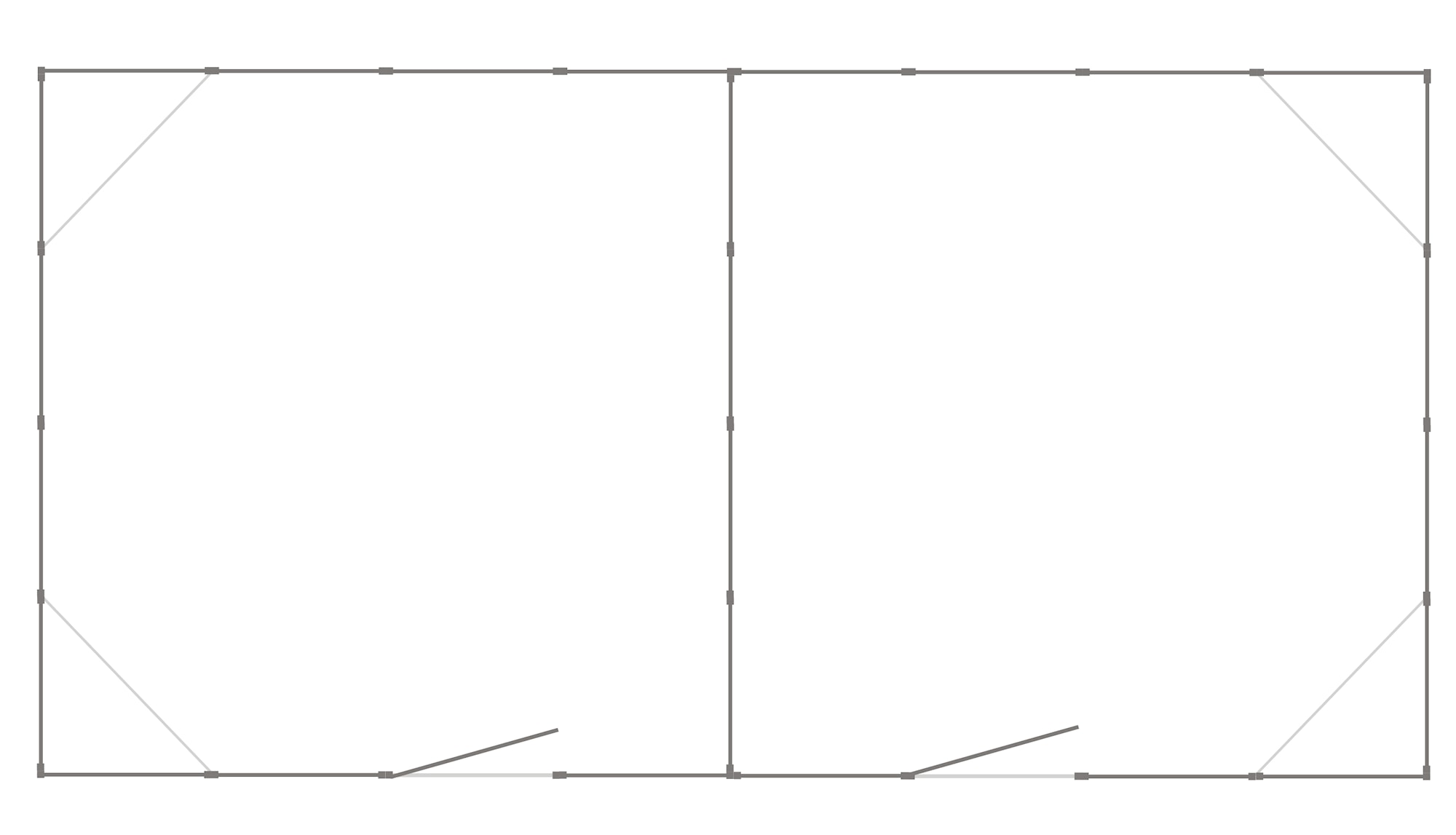 Komplett Hundgård Dubbel 46 m²