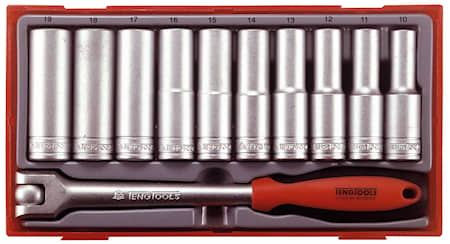 Teng Tools Hylssats TT1211 1/2 12-kant 11 delar, långa
