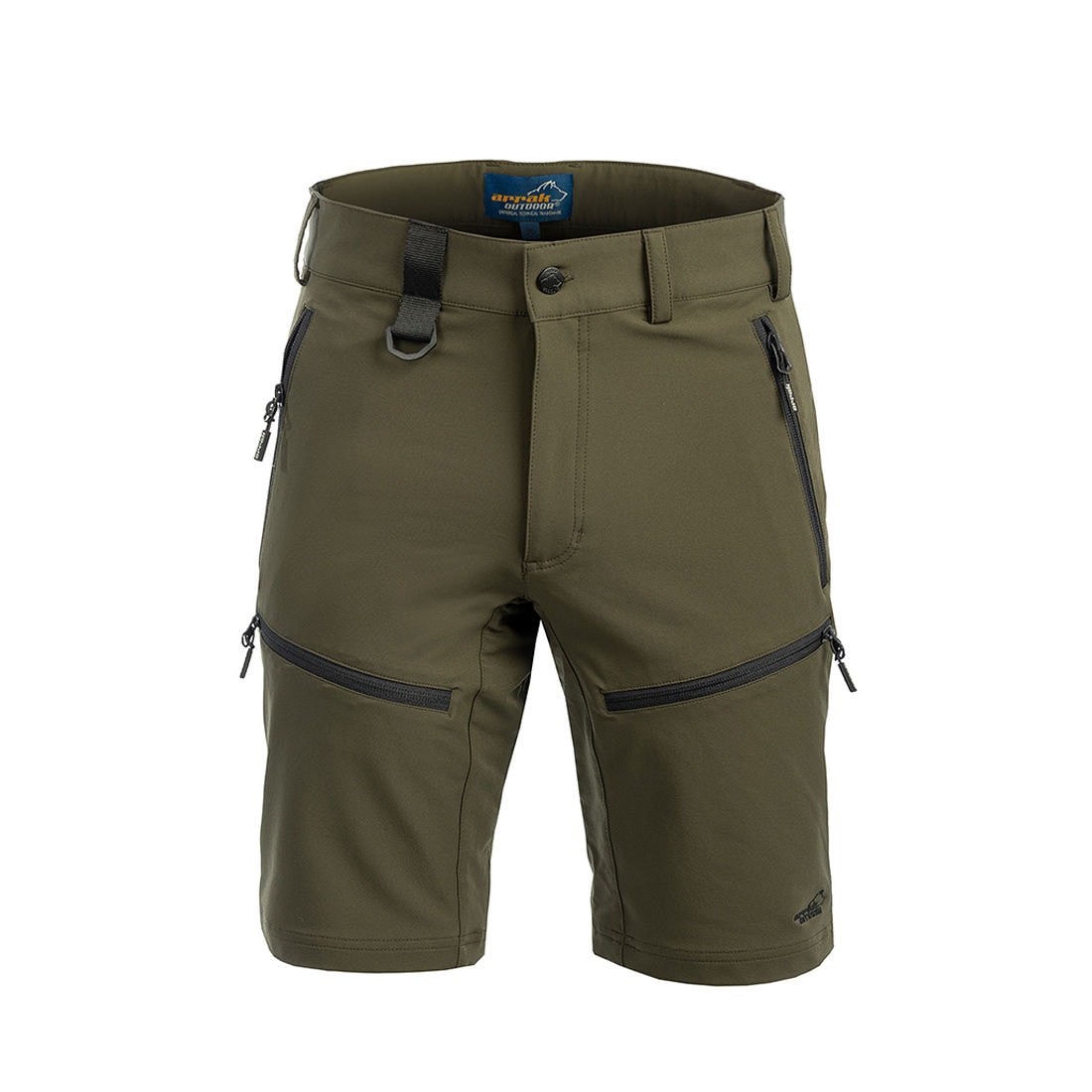 Arrak Outdoor Motion Stretch Shortsit miesten oliivi