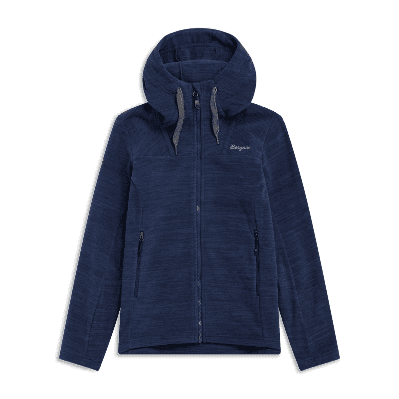Bergans Hareid Fleece Hood Jacket Women Navy Blue