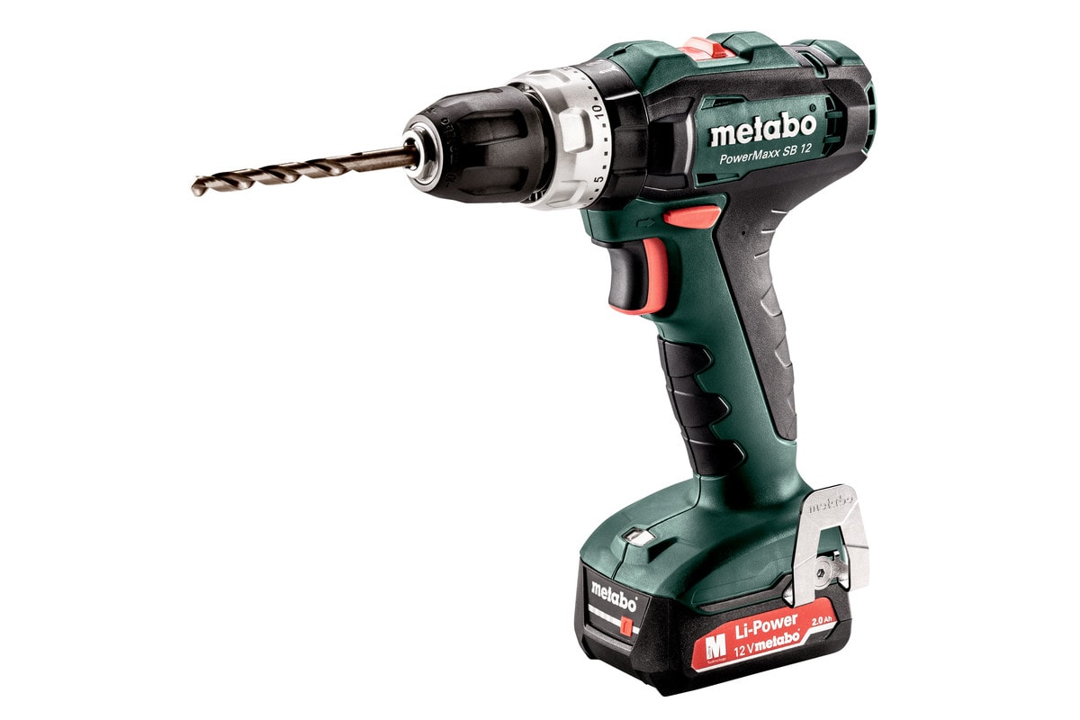 Metabo Slagborrmaskin PowerMaxx SB 12 2x2Ah batterier & laddare
