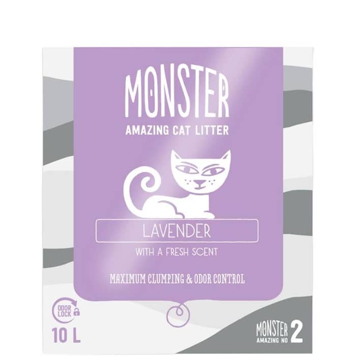 Monster Lavendel 10L Kattegrus