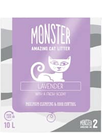 Monster Lavendel Kissanhiekka 10 L