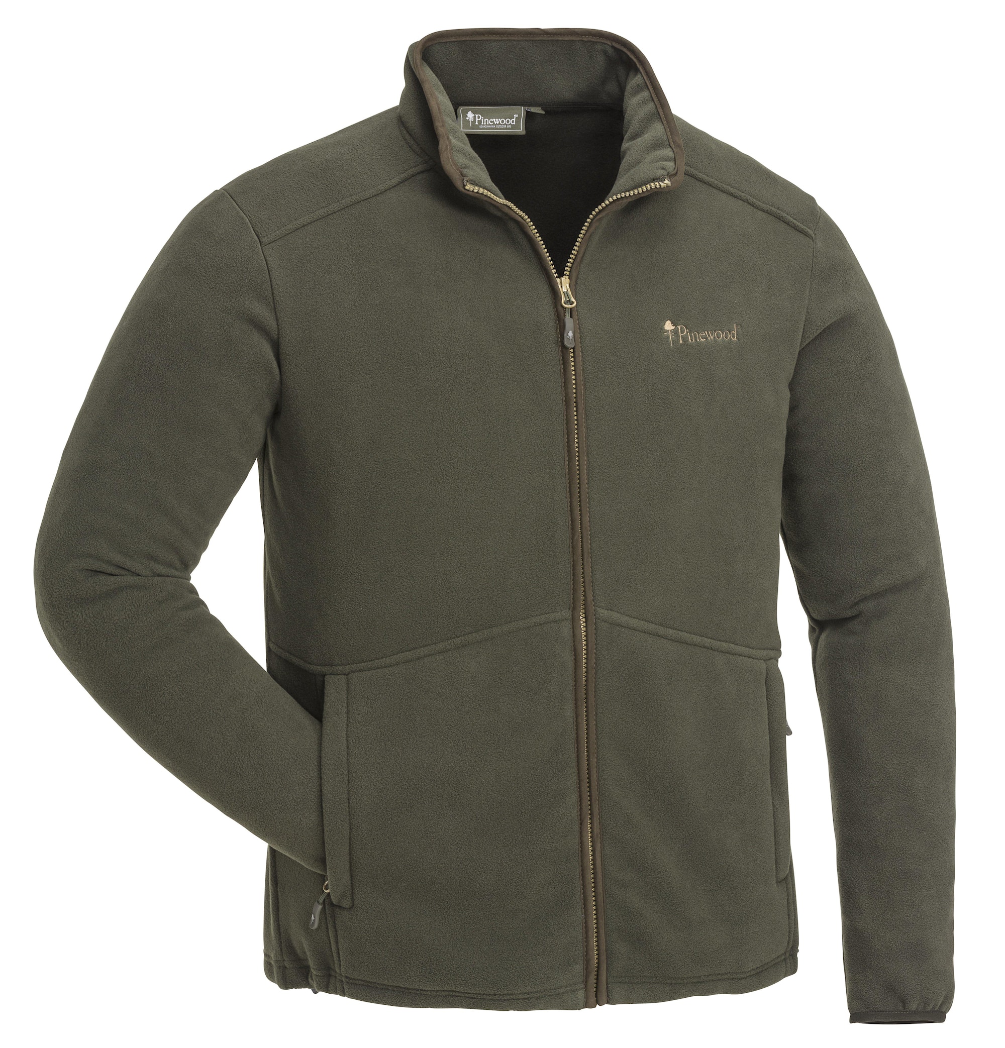Pinewood Nydala Fleecejacka Herr Hunting Brown/Suede Brown L