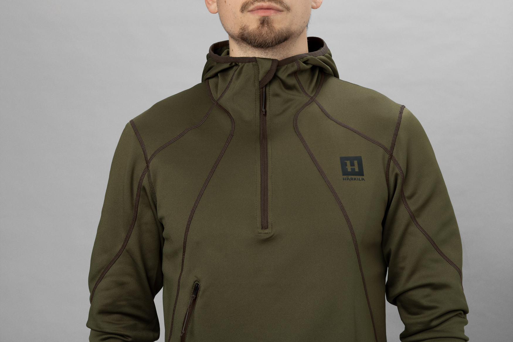Deer Stalker Full-Zip Fleece Hoodie Willow green 3