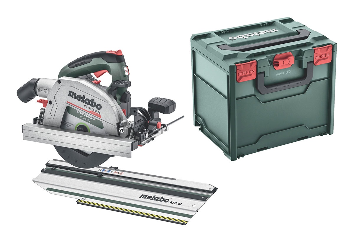Metabo Setti KS 18 LTX 66 BL + katkaisukisko KFS 44 ilman akkua & laturia