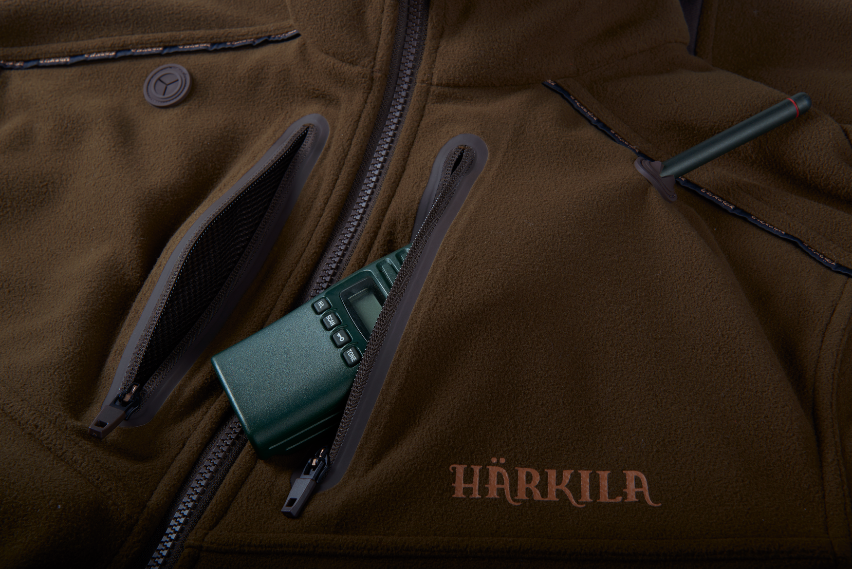 Härkila Lynx Reversible Fleece Jacka Willow green 