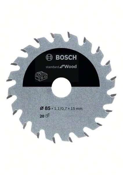 Bosch Sågklinga Standard for Wood 85×1,1/0,7×15mm 20T