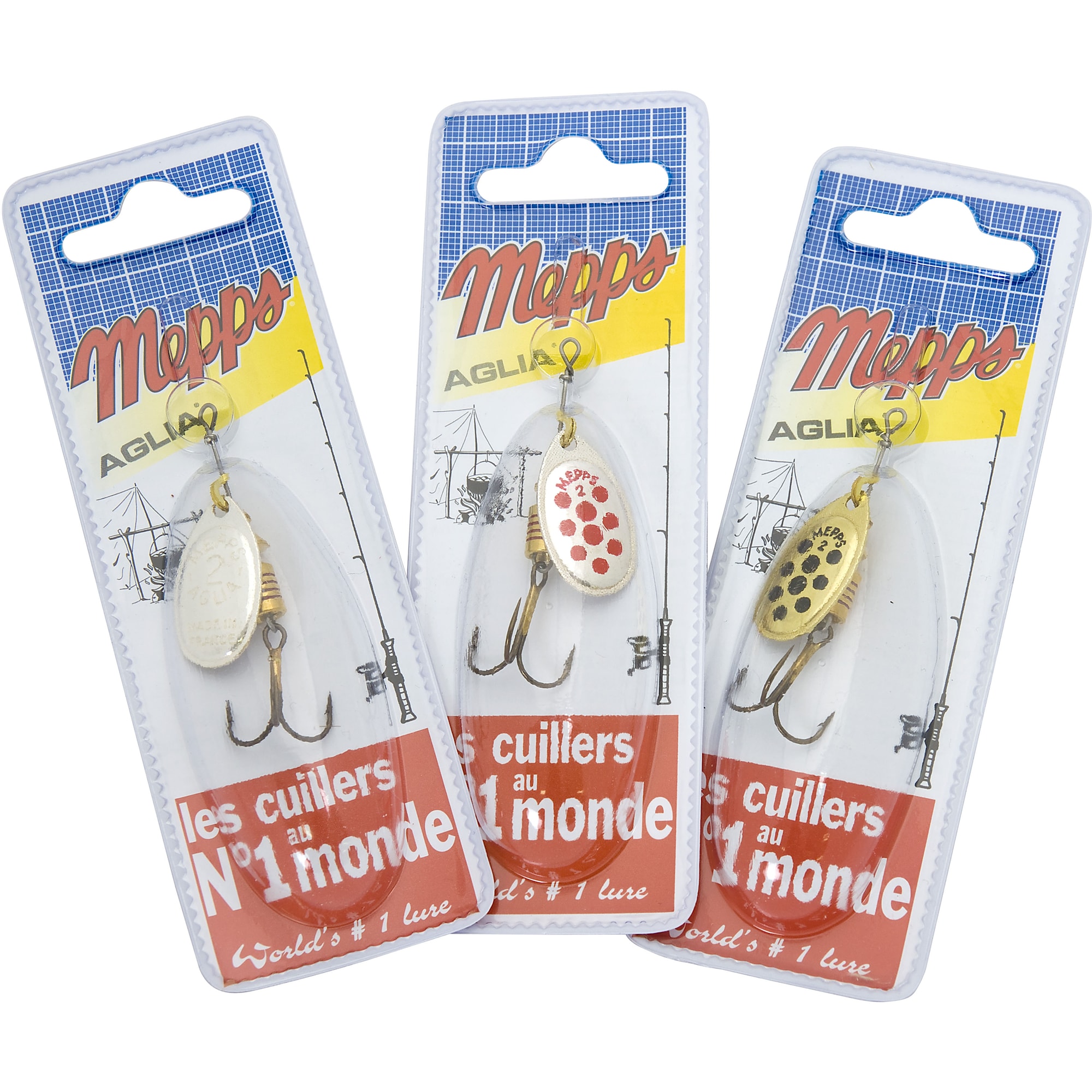 Mepps Spinnare Aglia #2 3-pack