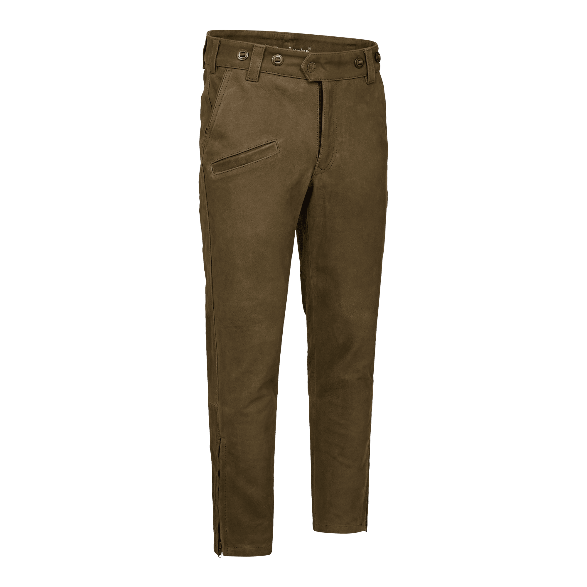 Deerhunter Strasbourg Leather Boot Trousers Chocolate