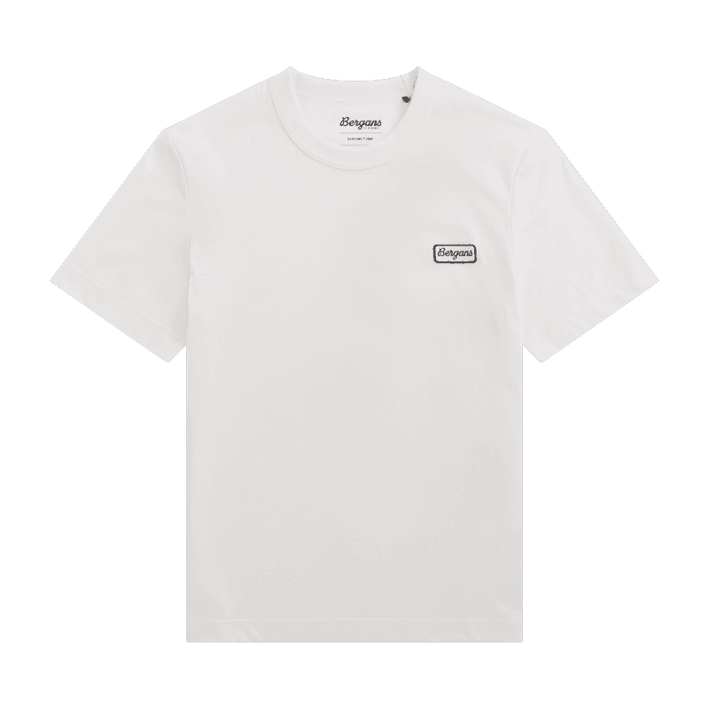 Bergans Logo Cotton Tee Women Arctic White