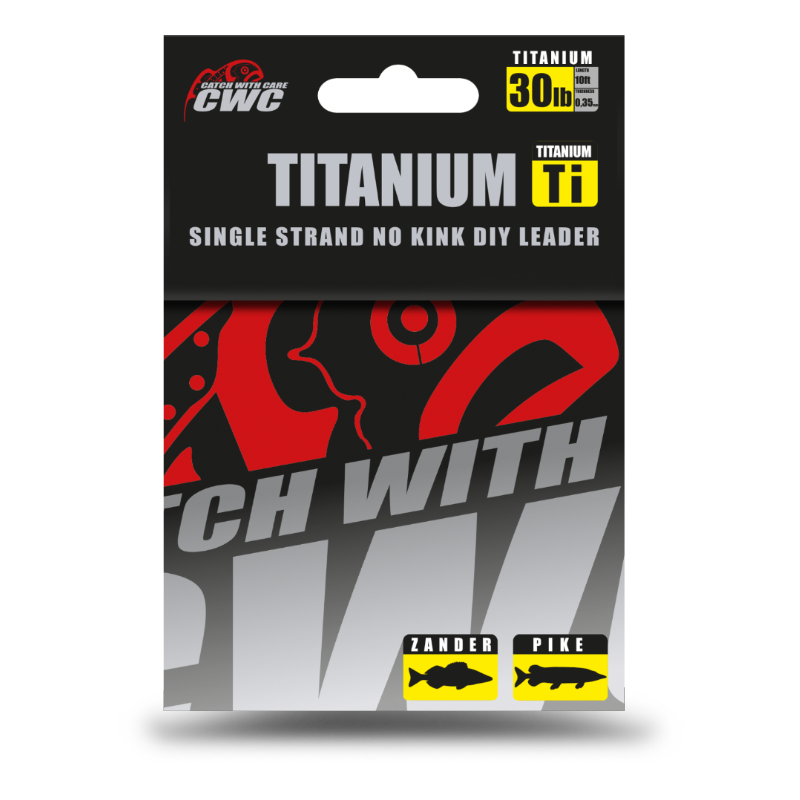 CWC Titanium No-Kink Leader Material 60lb - 10ft -