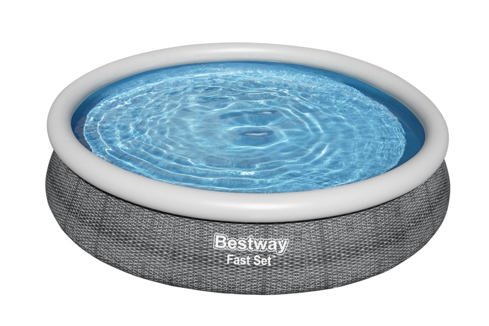 Bestway Fast Set uima-allas/allas harmaa Ø366 x 76 cm