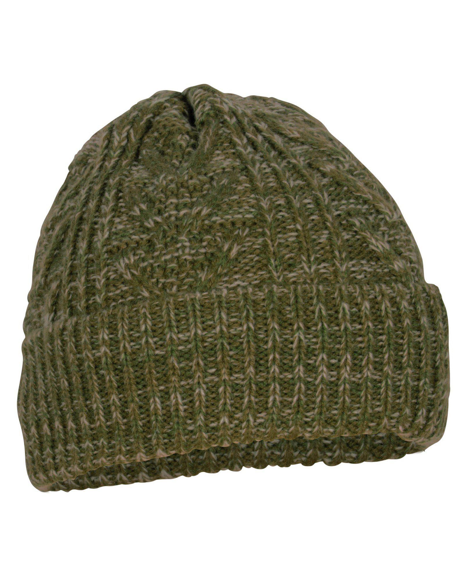 Pinewood Knitted Melange Mössa Green Melange