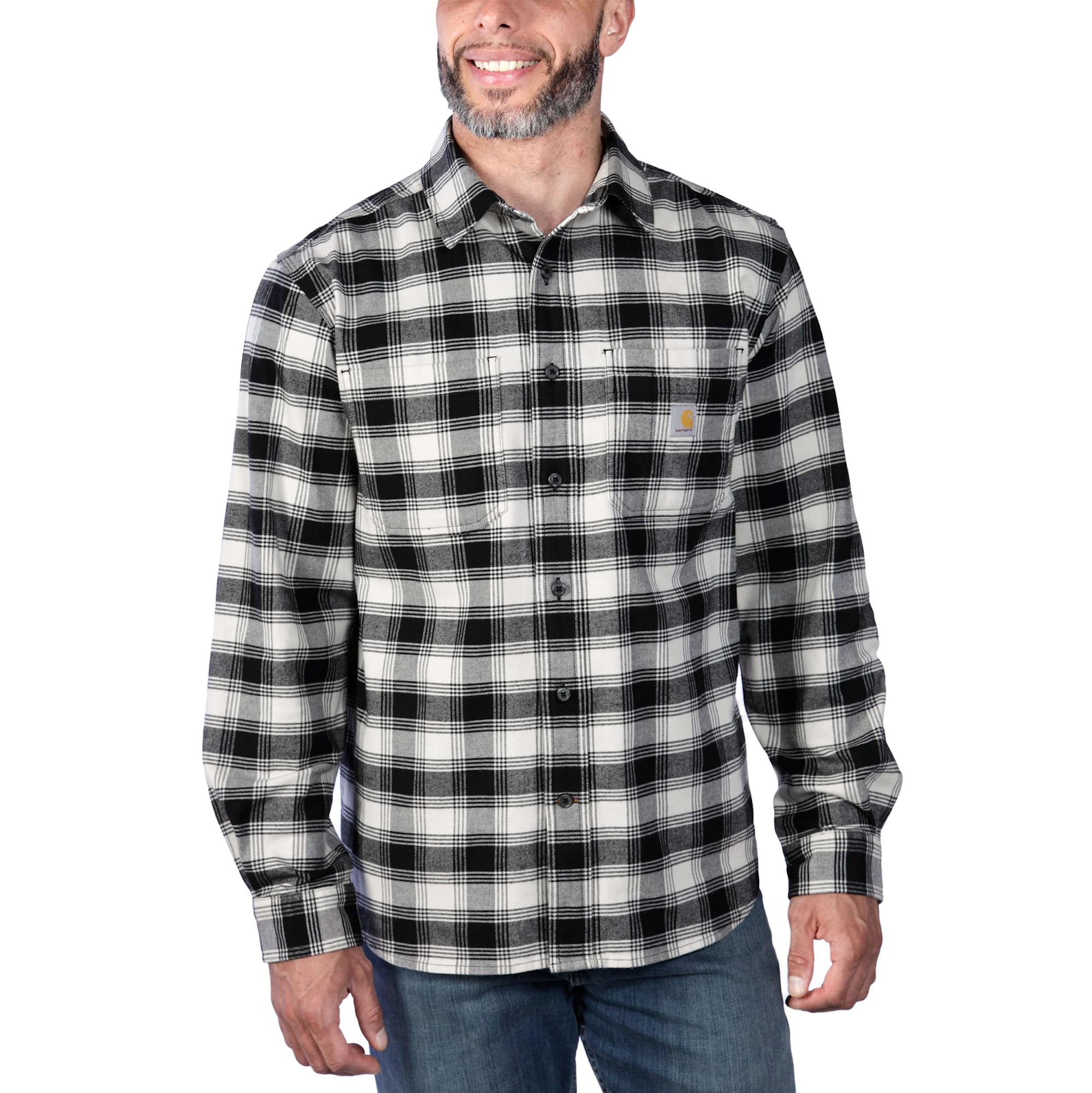 Carhartt Midweight Flannel Shirt Mens Malt S
