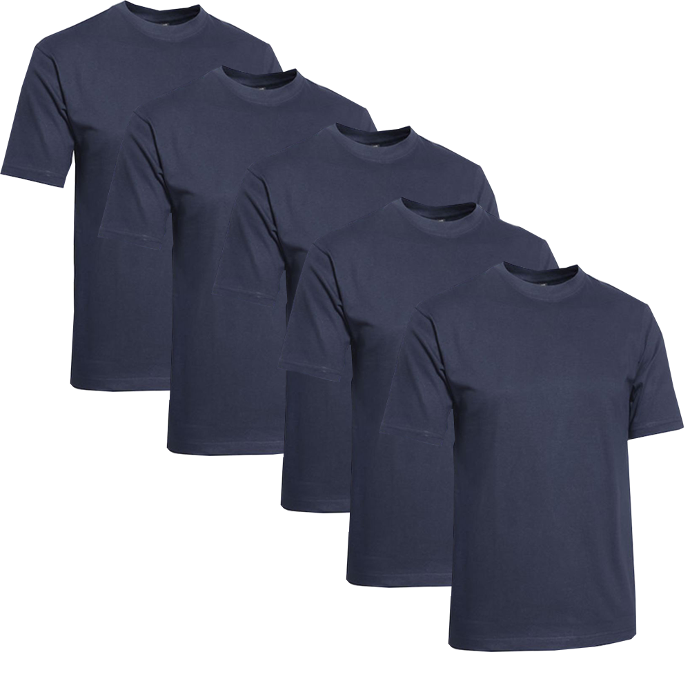 Clique T-shirt Herr 5-pack Marinblå