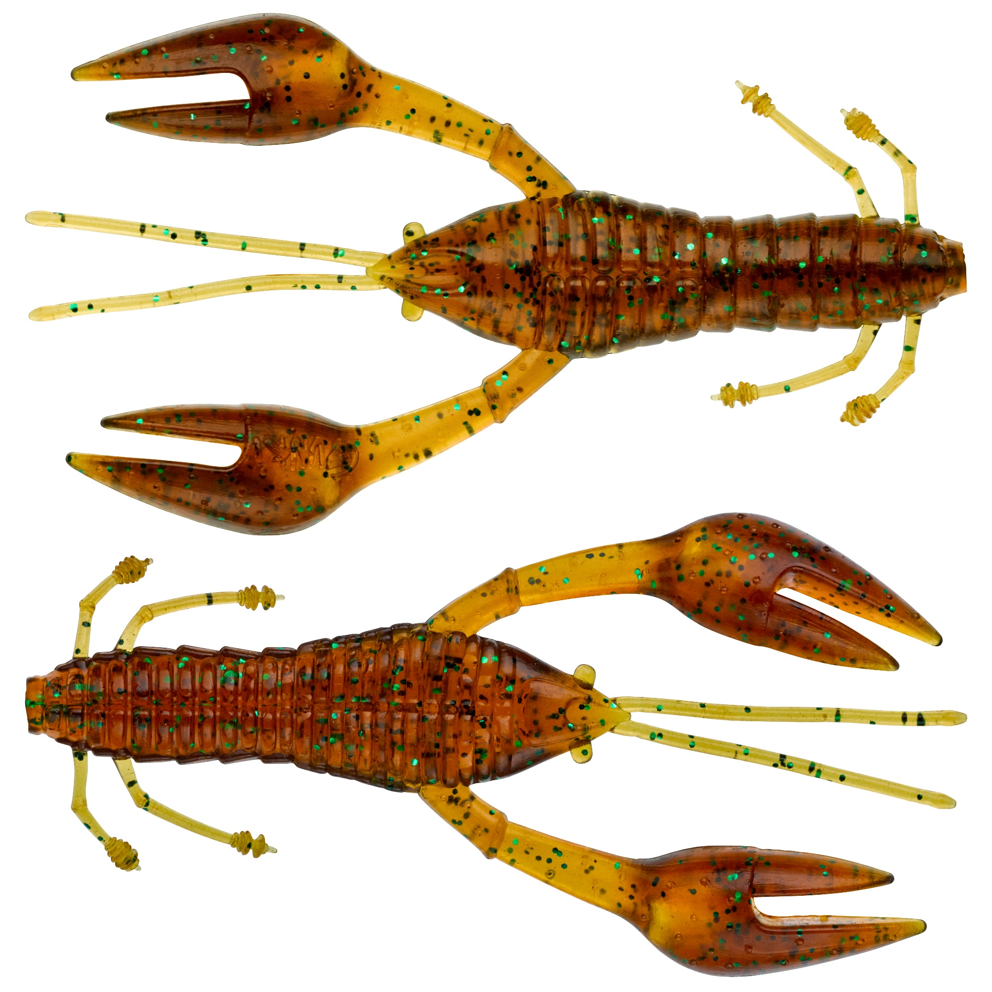 Hourra Craw Up 10cm Pumpkin Green Flake 4-pack