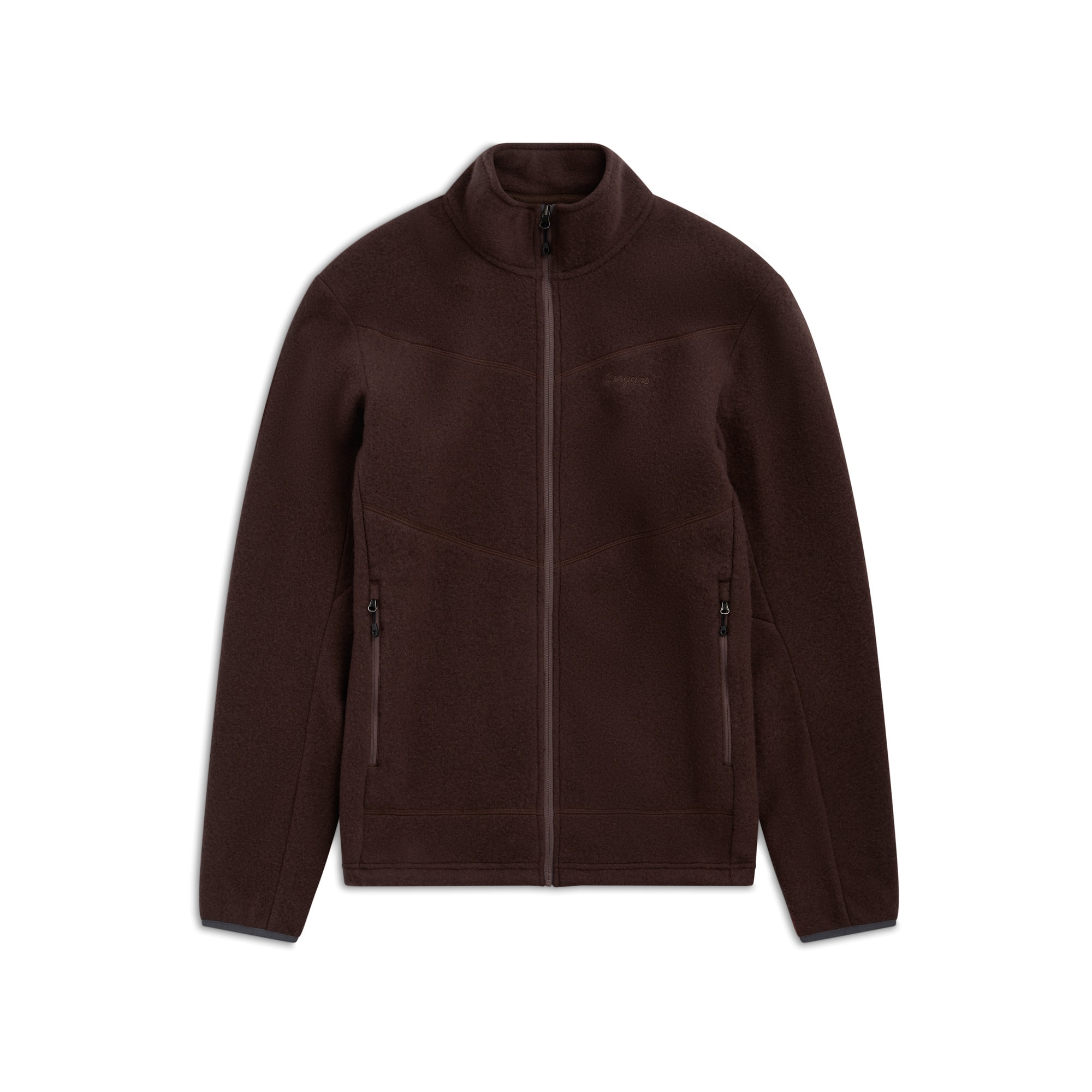 Bergans Rabot Merino Fleece Midlayer Jacka Herr Dark Chocolate
