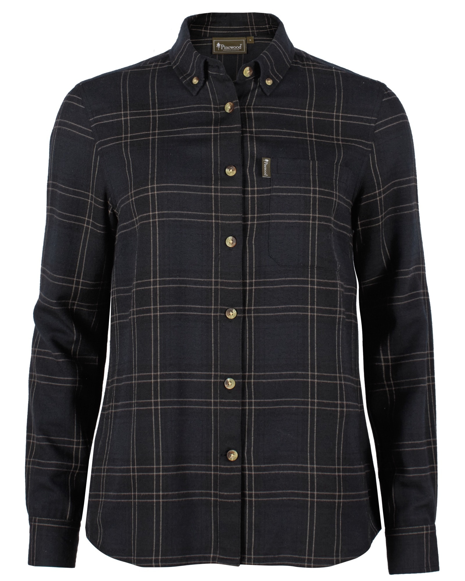 Pinewood Finnveden Forest Flanellskjorta Dam Dark Navy/Black
