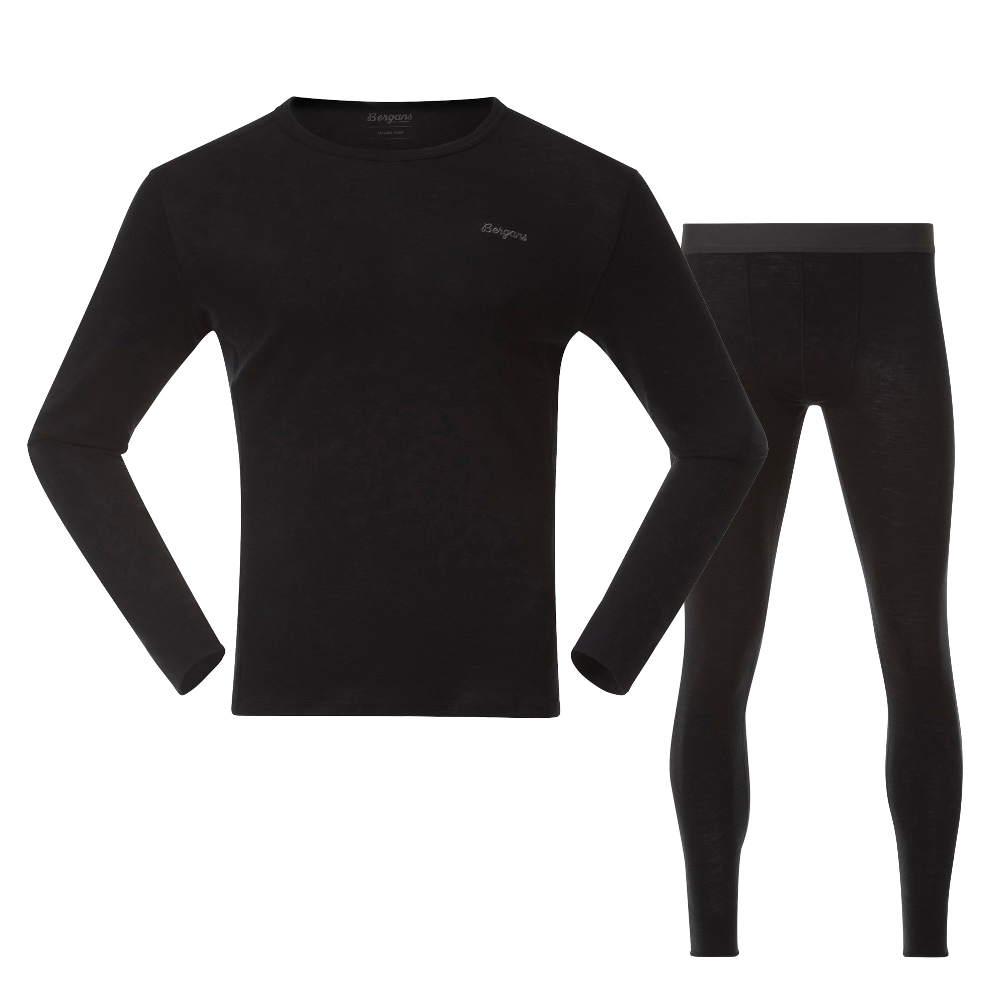 Bergans Allround Merino Underställ Set Herr Svart XXL -