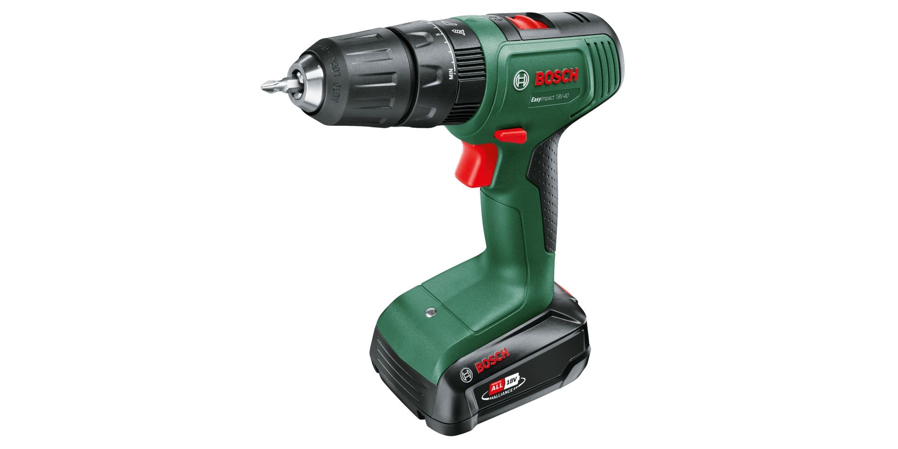 Bosch Borr-/Skruvmejseldragare Easyimpact 18V-40 med 1x1,5Ah batteri & laddare