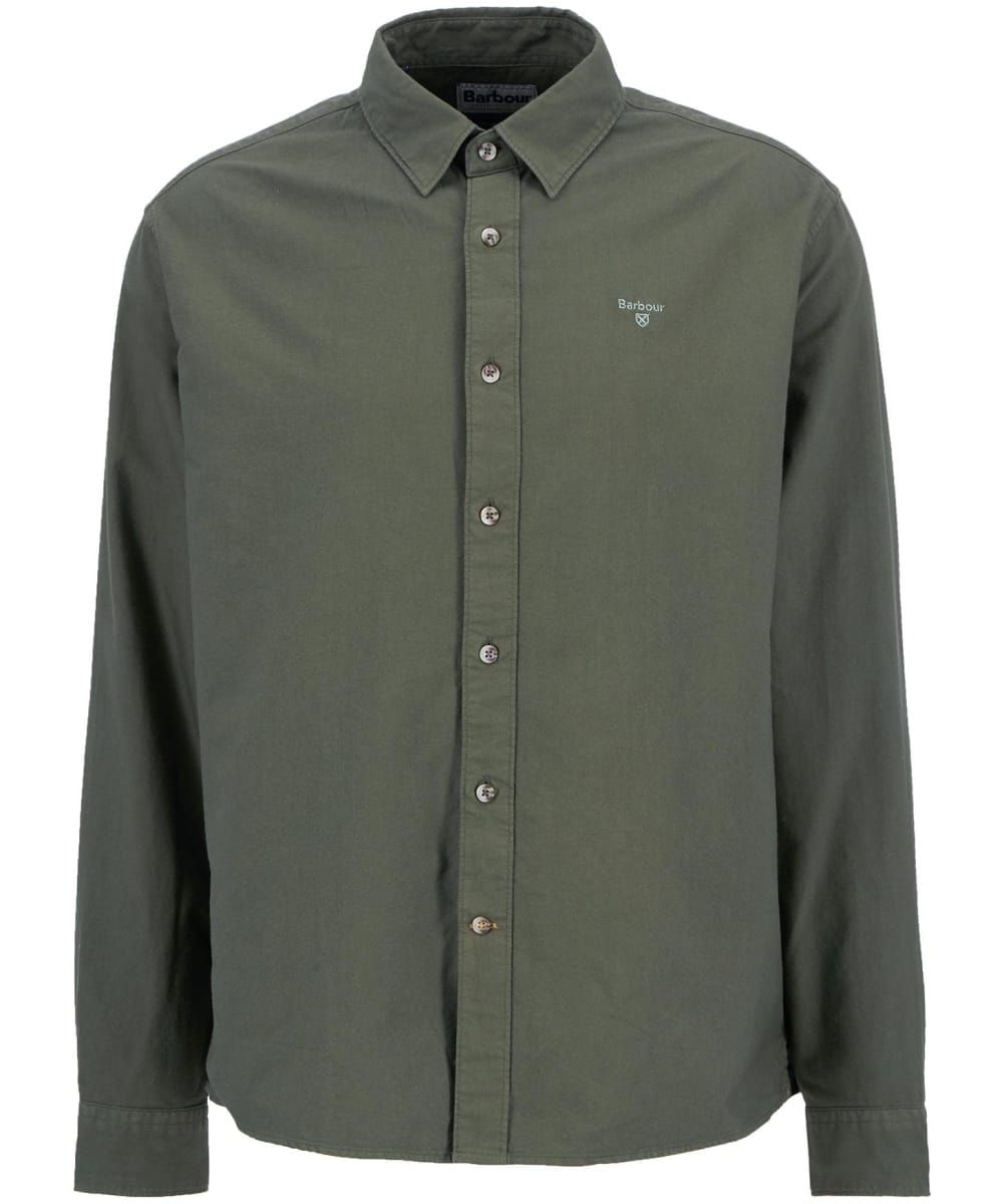 Barbour Garment Dyed Oxtown Relaxed Fit Shirt Light Sage XXXL -