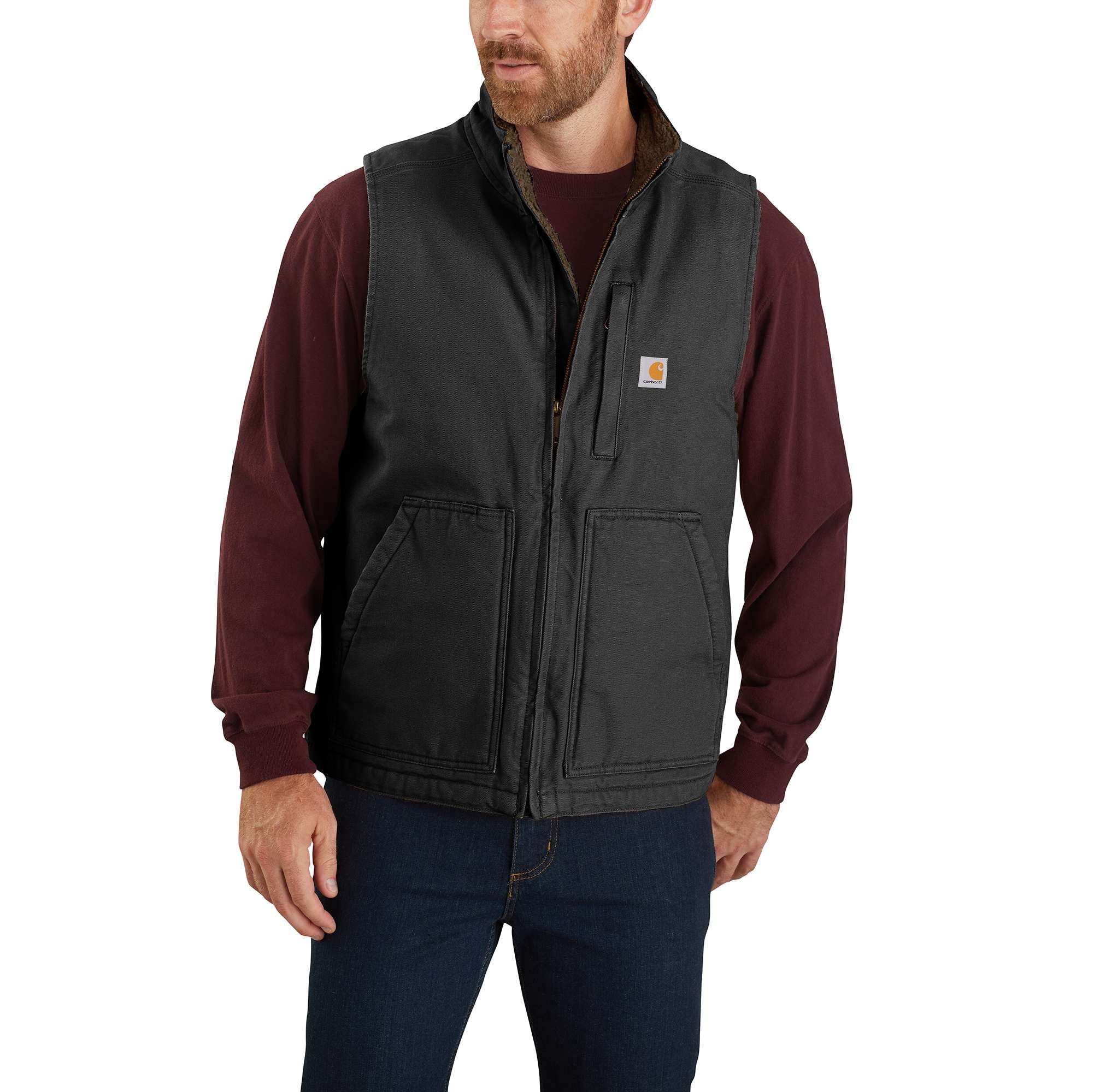 夜*様 Carhartt ELMWOODVEST ブラック Mサイズ Carhartt Mock Neck Vest Men Black - Vester herre - Hylte Hunting