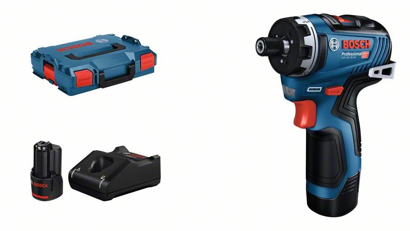 Bosch Skruvdragare GSR 12V-35 HX med 2st 3Ah batterier i L-BOXX