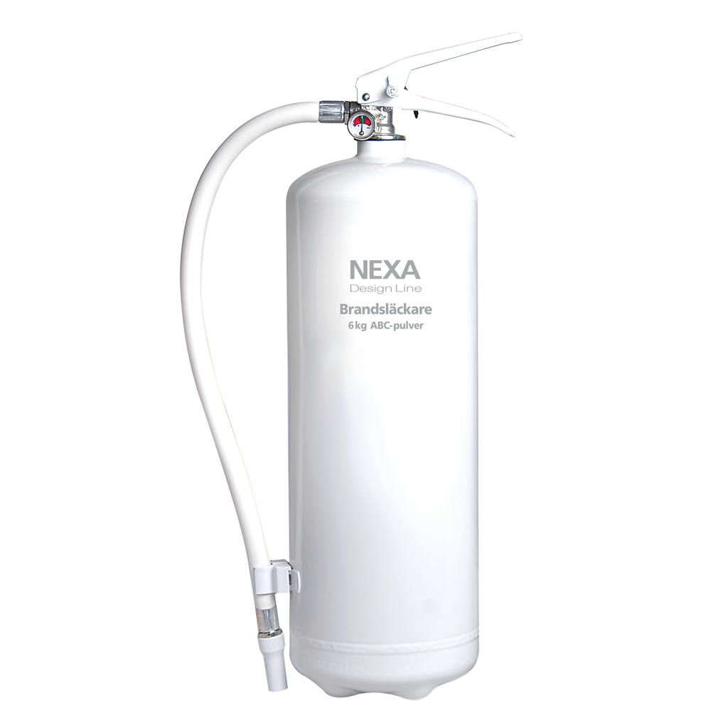 Nexa Brannslukningsapparat 6kg Pulver 43A 233B C Hvit