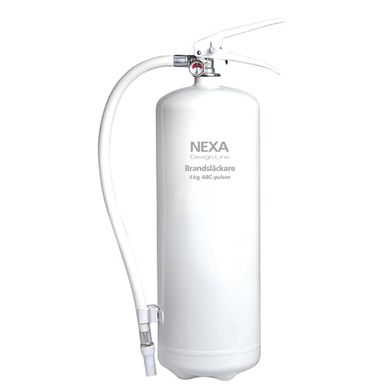 Nexa Brannslukningsapparat 6kg Pulver 43A 233B C Hvit