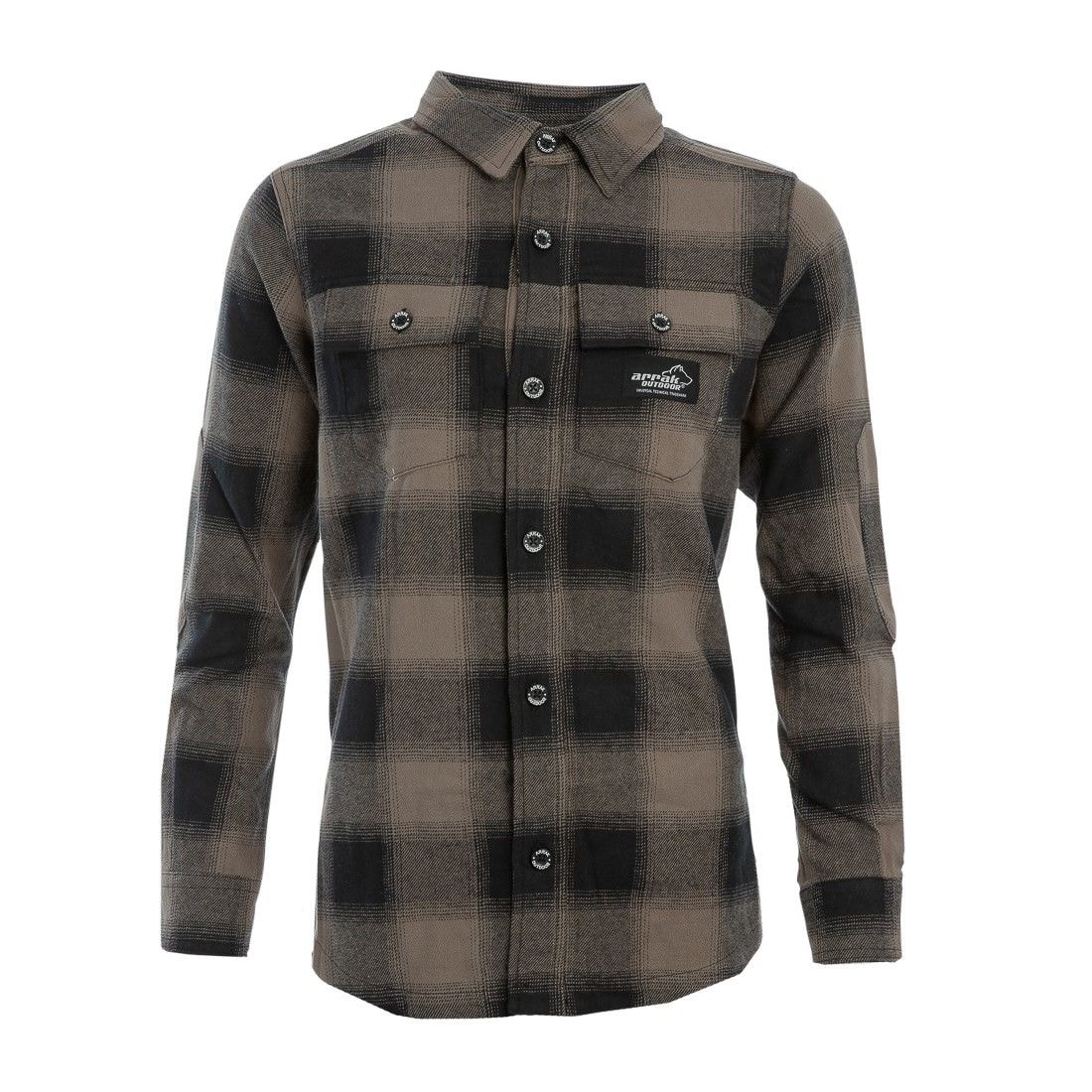 Arrak Outdoor Flanellipaita Naiset Ruskea/Musta 4XL -