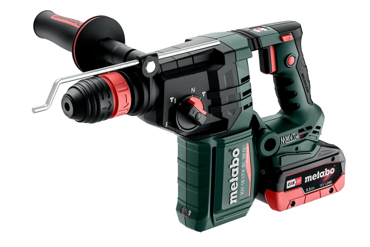 Metabo Borrhammare KH 18 LTX BL 28 Q med 2x5,5Ah batterier & laddare