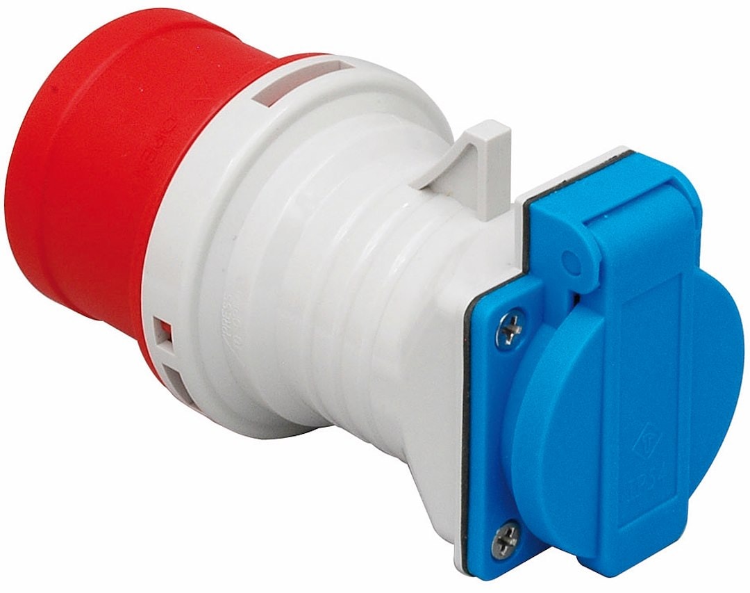 Malmbergs overgangsadapter, 416-6, Schuko, 16A