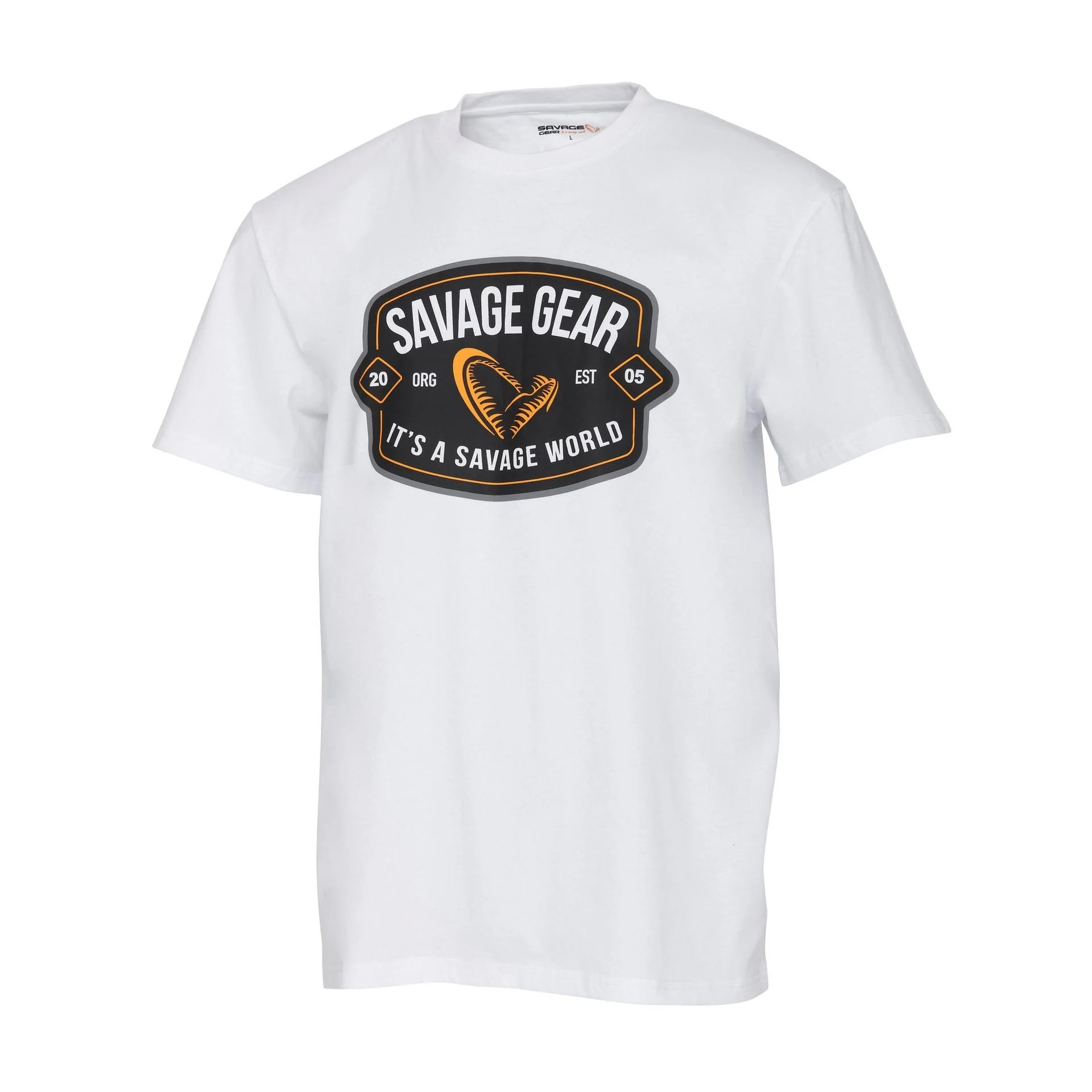 Savage Gear Badge Logo Tee White