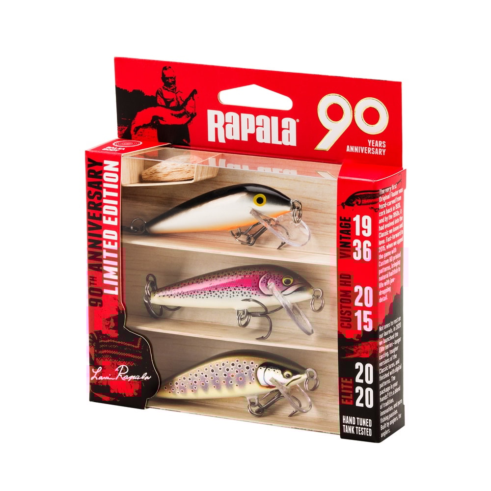 Rapala 90 Years Countdown Mid Naturistic 3-pack