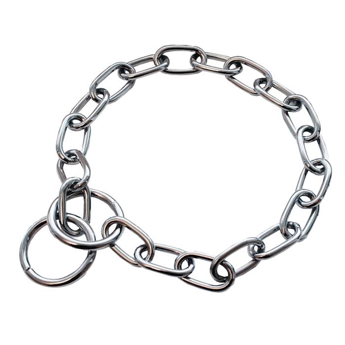 Hundhalsband Safe Kättingstryp Rak Oval Länk 3,2 mm