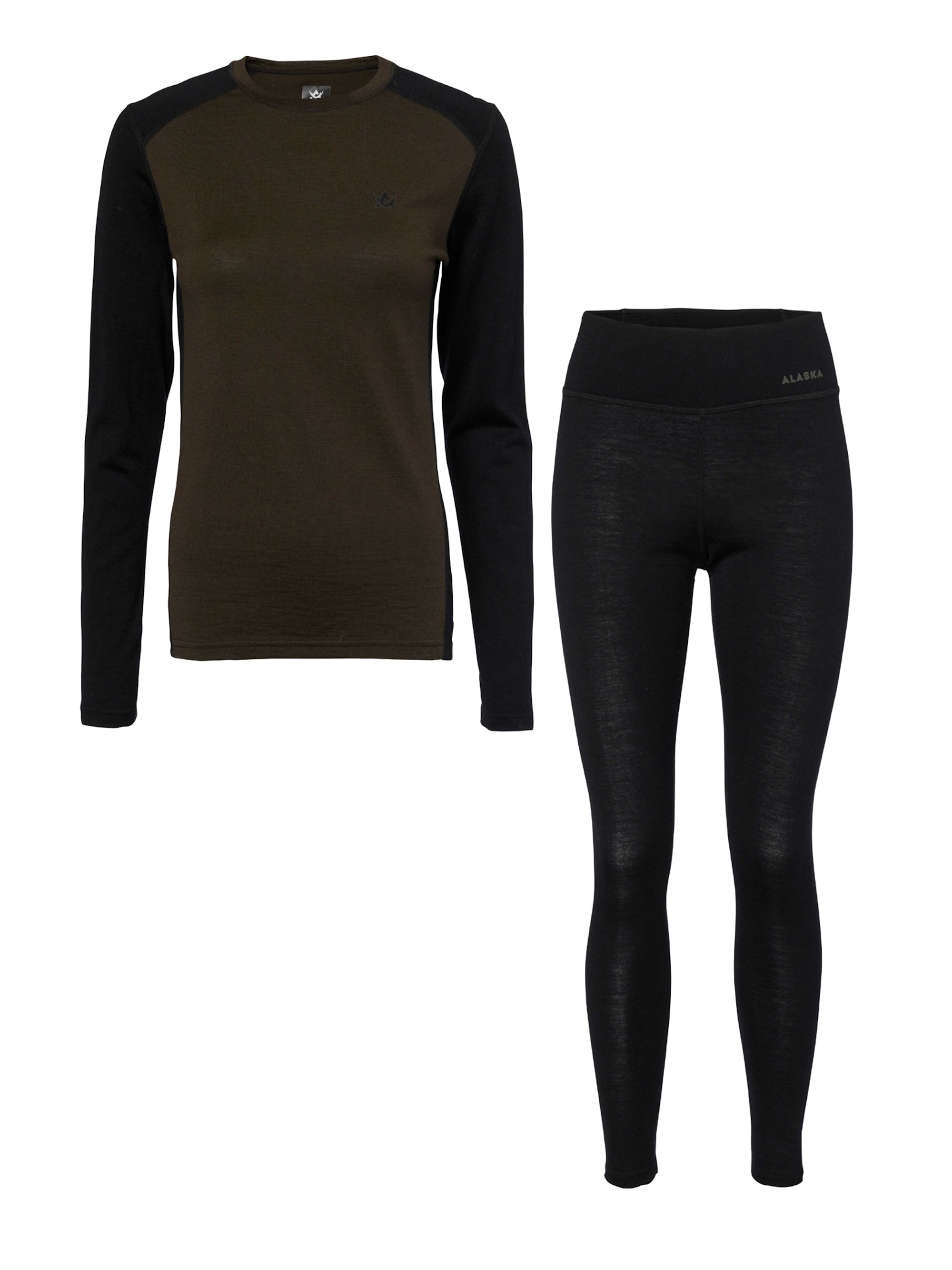 Alaska 1795 Merino Unterwäsche-Set Damen Night Green