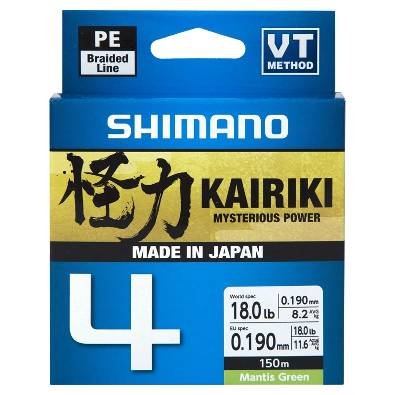 REA/Black Friday Shimano Line Kairiki 4 0,10mm 150m Mantis Green