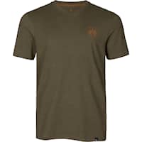 Seeland Saker T-shirt Herr Pine Green Melange