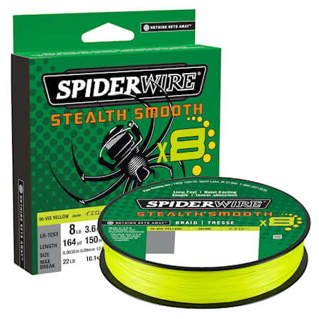 Spiderwire Stealth Smooth 8 0.07mm 150m Hi-Vis Yellow