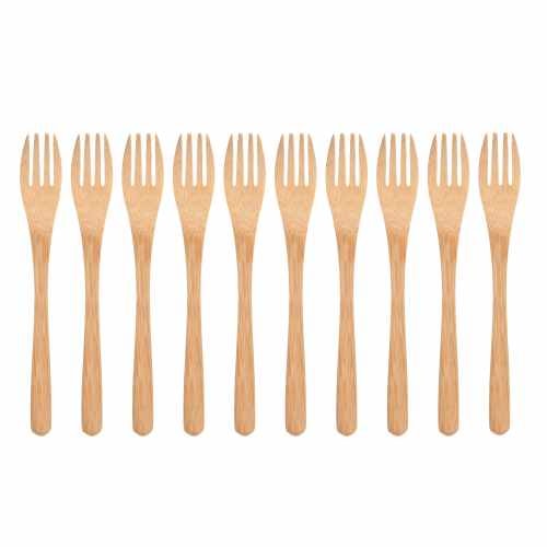 Maku gaffel i bambus 16 cm 10 stk.
