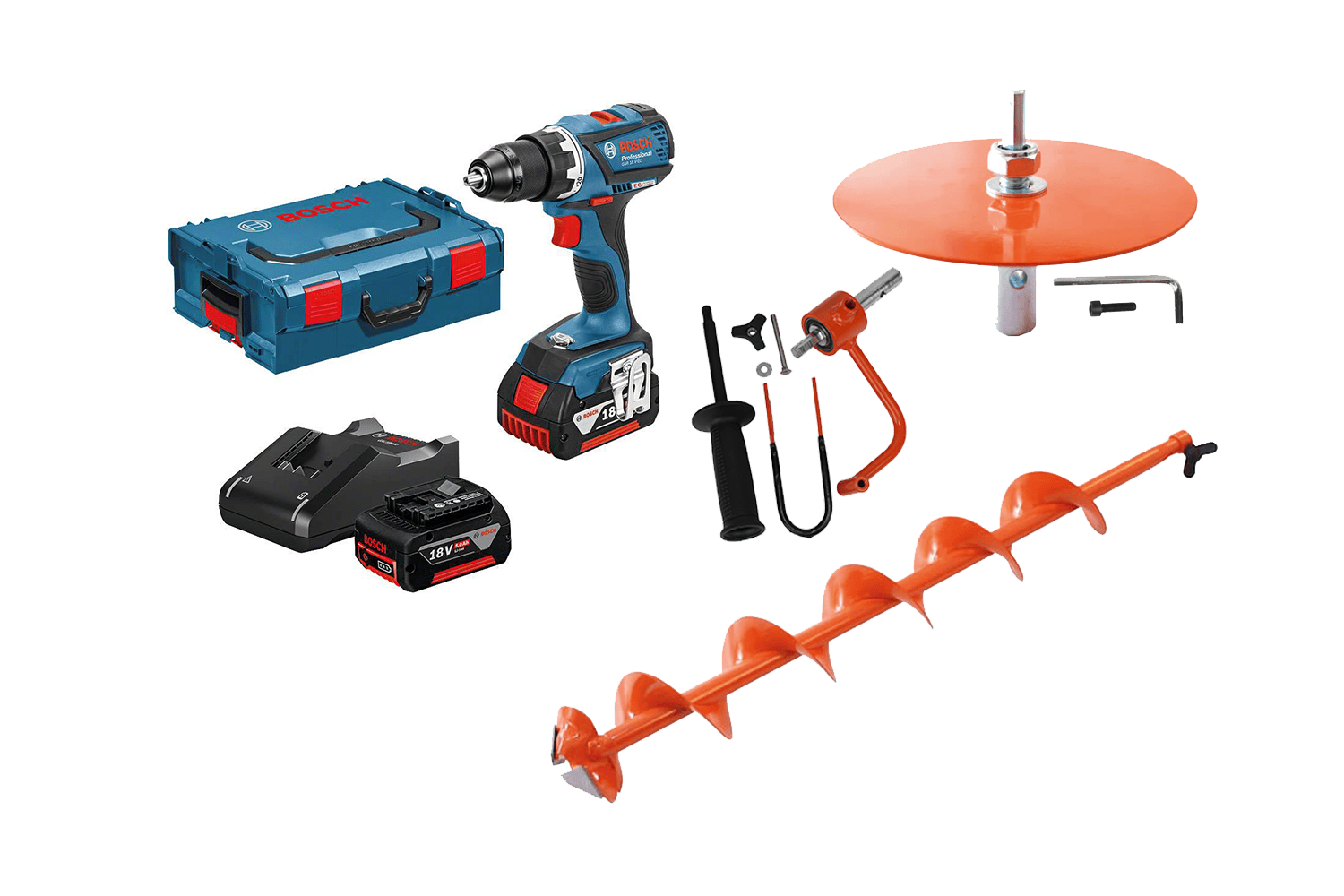 Bosch Hurricane Skruvdragarkit 18v Isborr 150mm / 18mm