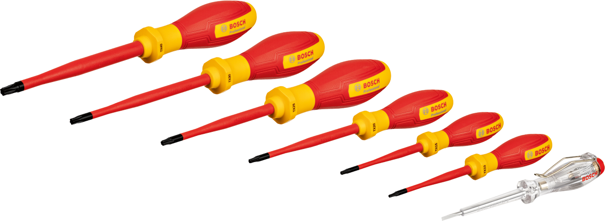 Bosch Skruvmejselset VDE Tx 7St