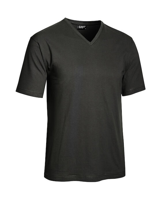 Clique T-Shirt V-Ringad Herr Svart