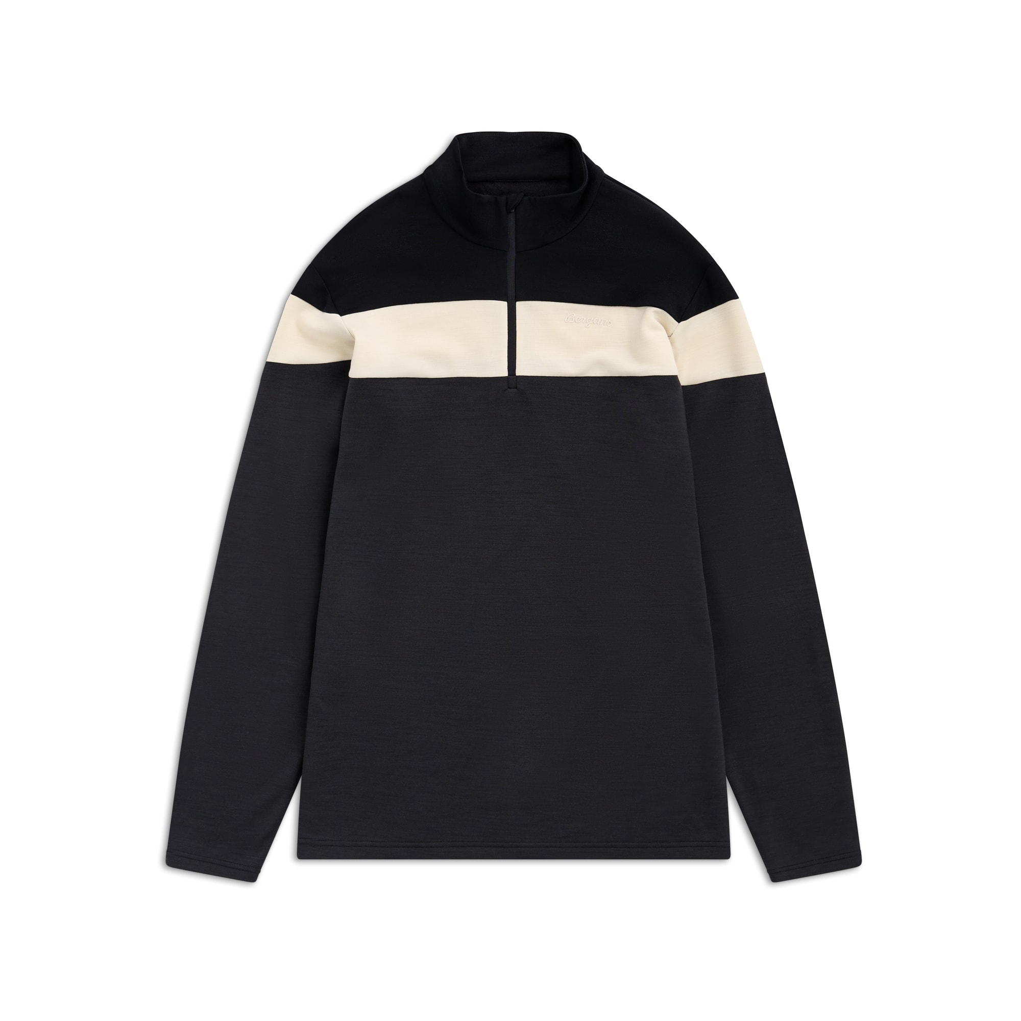 Bergans Uldal Half-Zip Villapaita Miehet Dark Shadow Grey/Black