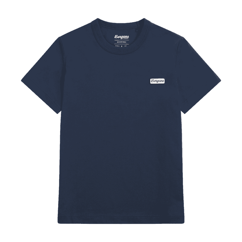 Bergans Logo Cotton Tee Women Navy Blue