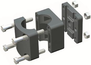 Nawa Enkelt Universalfäste 25mm